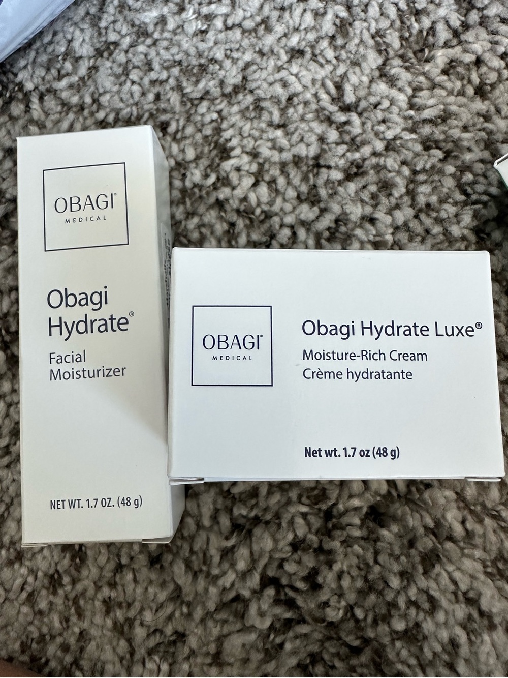 Obagi BUNDLE Facial Luxe Moisturer & Moisture-Rich Cream NIB Retail $155